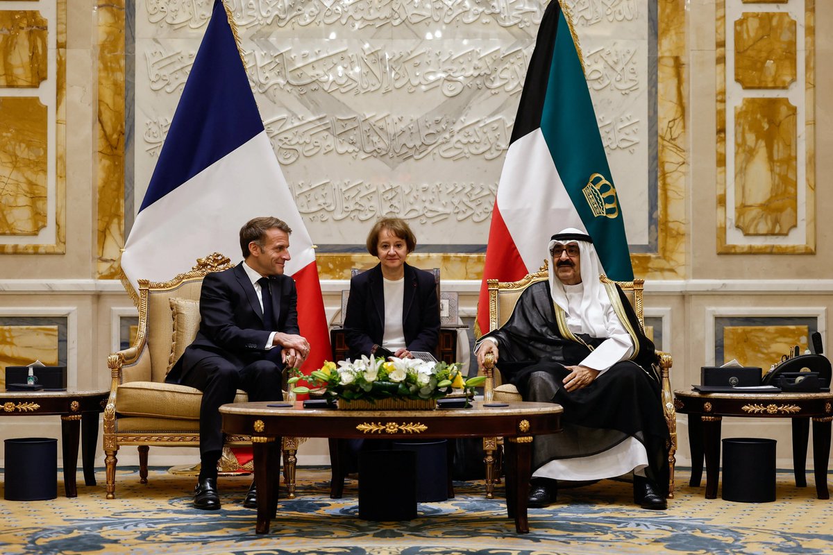 France’s President Macron has met Kuwait’s emir, Sheikh Mishal Al-Ahmad Al-Jaber Al-Sabah, in Kuwait City on the first…