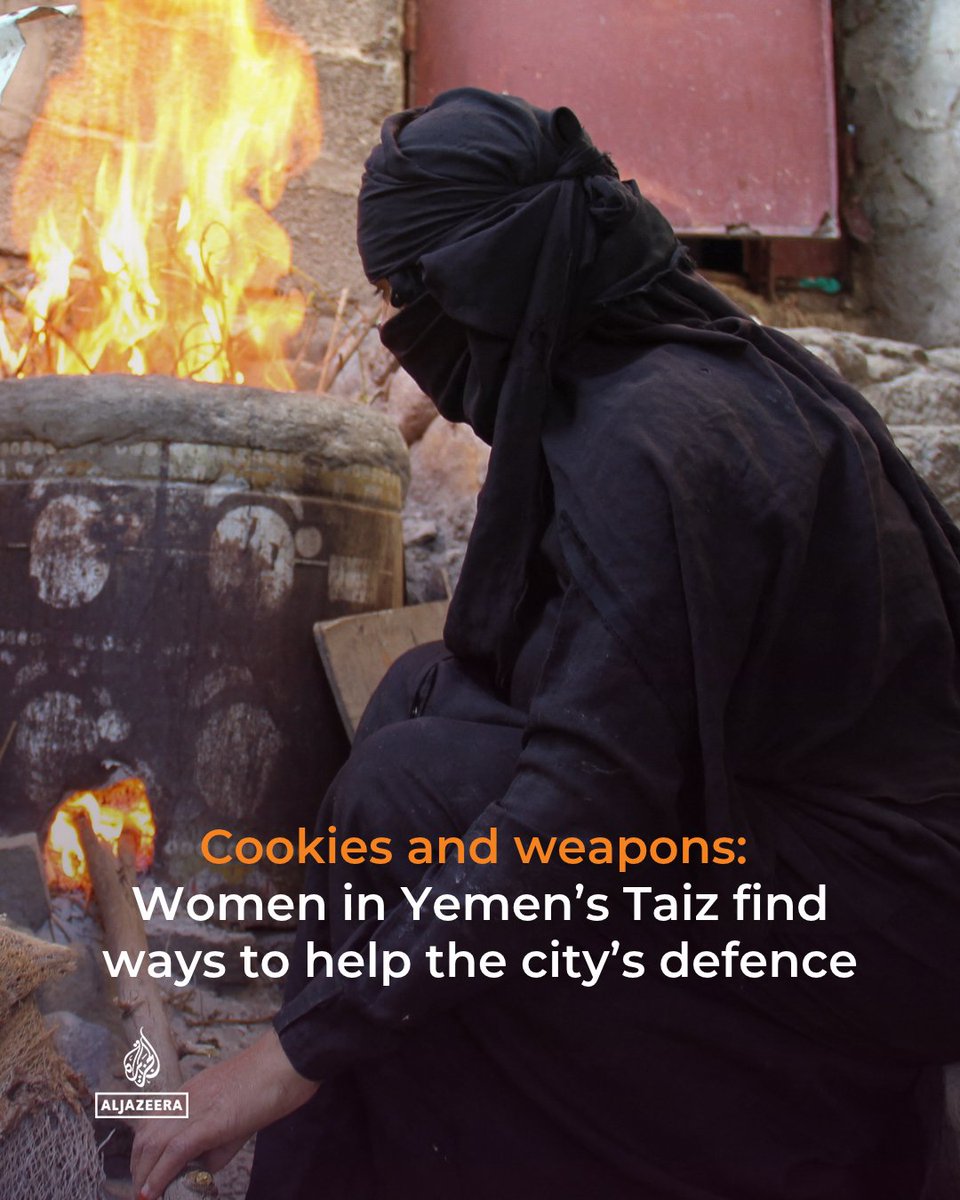 Thread 🧵 As Houthi fighters tighten their siege on the government-held southwestern Yemeni city of Taiz, women who…
