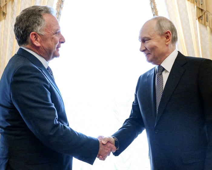 Downing Street rejects Witkoff’s description of Putin as a ‘humanitarian’ No 10 says Russian president ‘has killed…