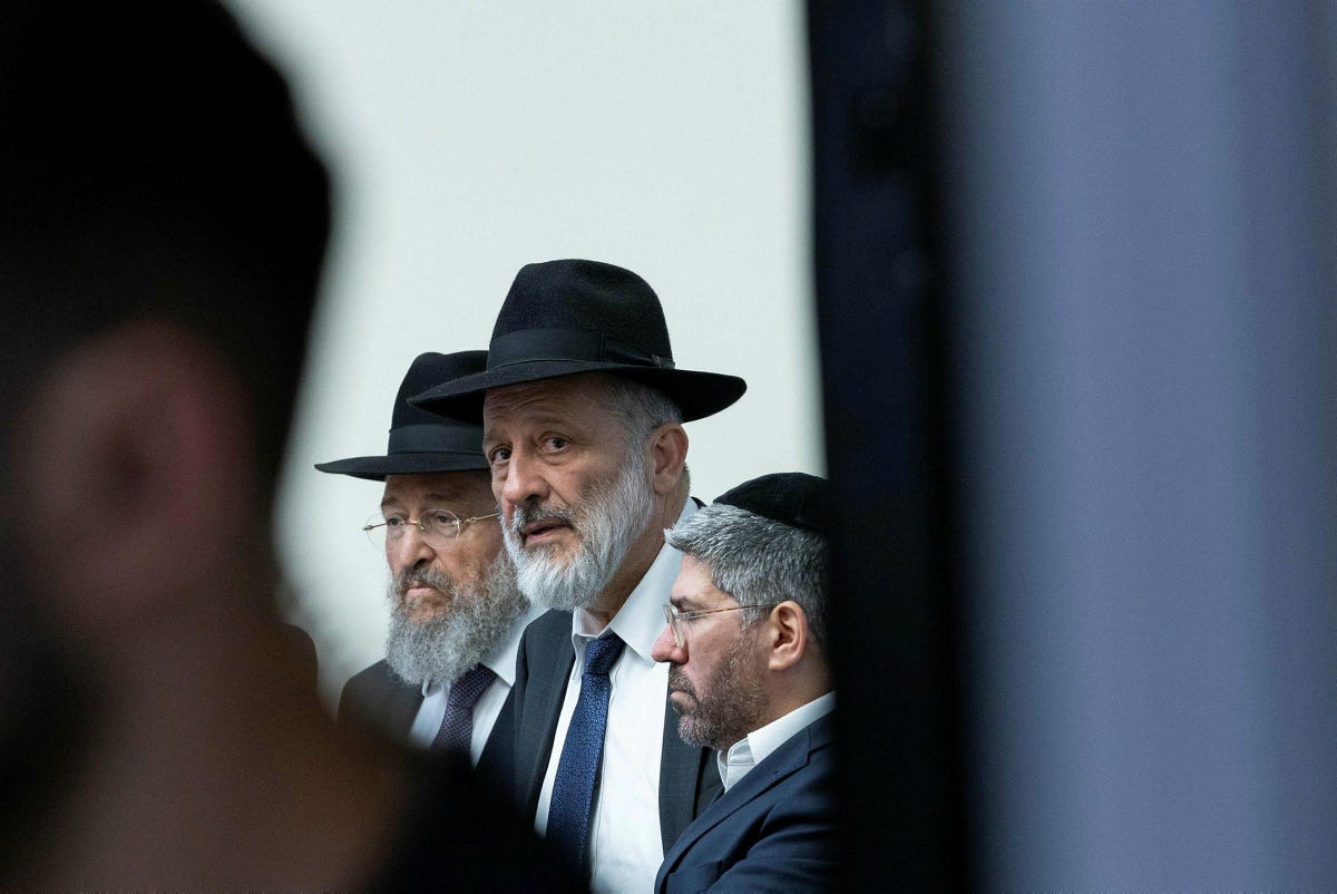 Haredi leader vows to mandate school prayer spaces and tefillin kits for boys Shas leader Aryeh Deri framed the pledge…