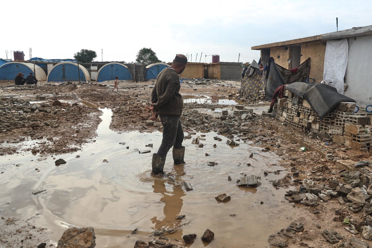 Heavy rains have been pouring over several Syrian provinces, leaving at least five people dead, including four…