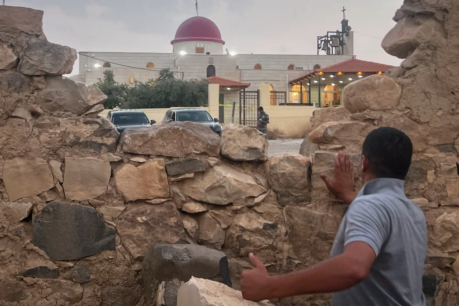 Gunmen open fire at a church during a funeral in Jordan, killing 7 and wounding 40 Footage broadcast on Jordanian…