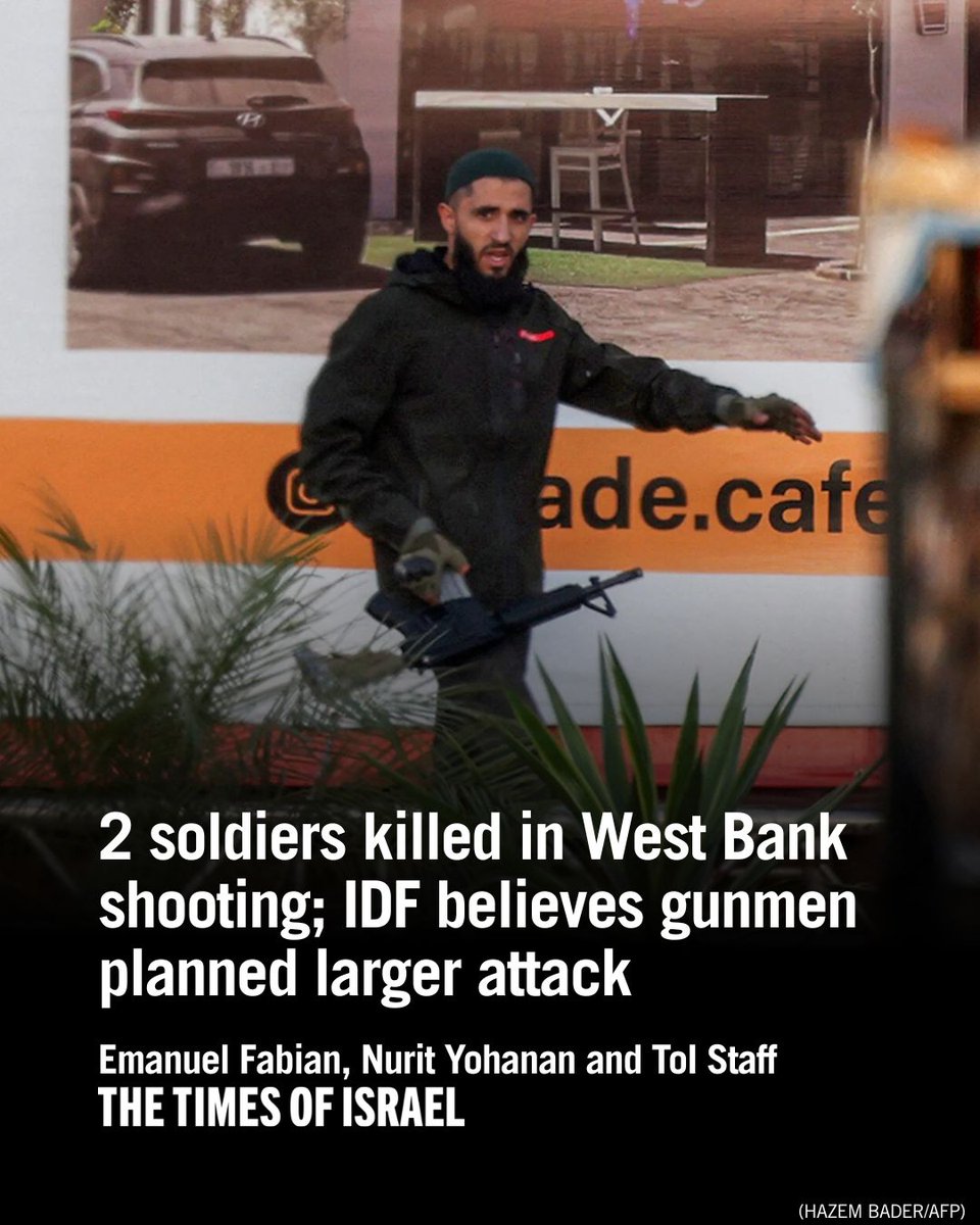 Two Palestinian gunmen opened fire at a military checkpoint near the southern West Bank city of Hebron on Friday,…