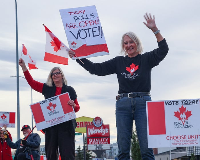 Alberta voters reject plan for referendum to leave Canada, CBC projects Projection delivers a victory for prime…