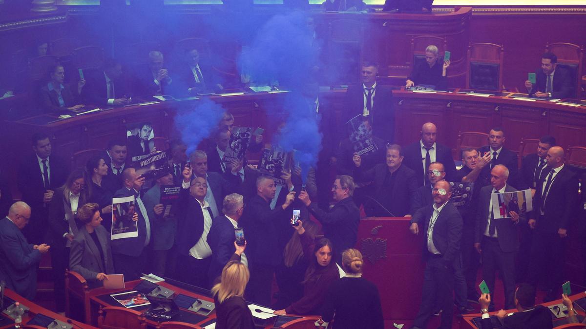 Albania opposition disrupts parliament session after violent street protests Members ​of the Opposition Democratic…