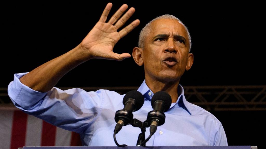 Obama attacks Trump as he campaigns for Democrats ahead of midterm elections Obama said the election was "the last…