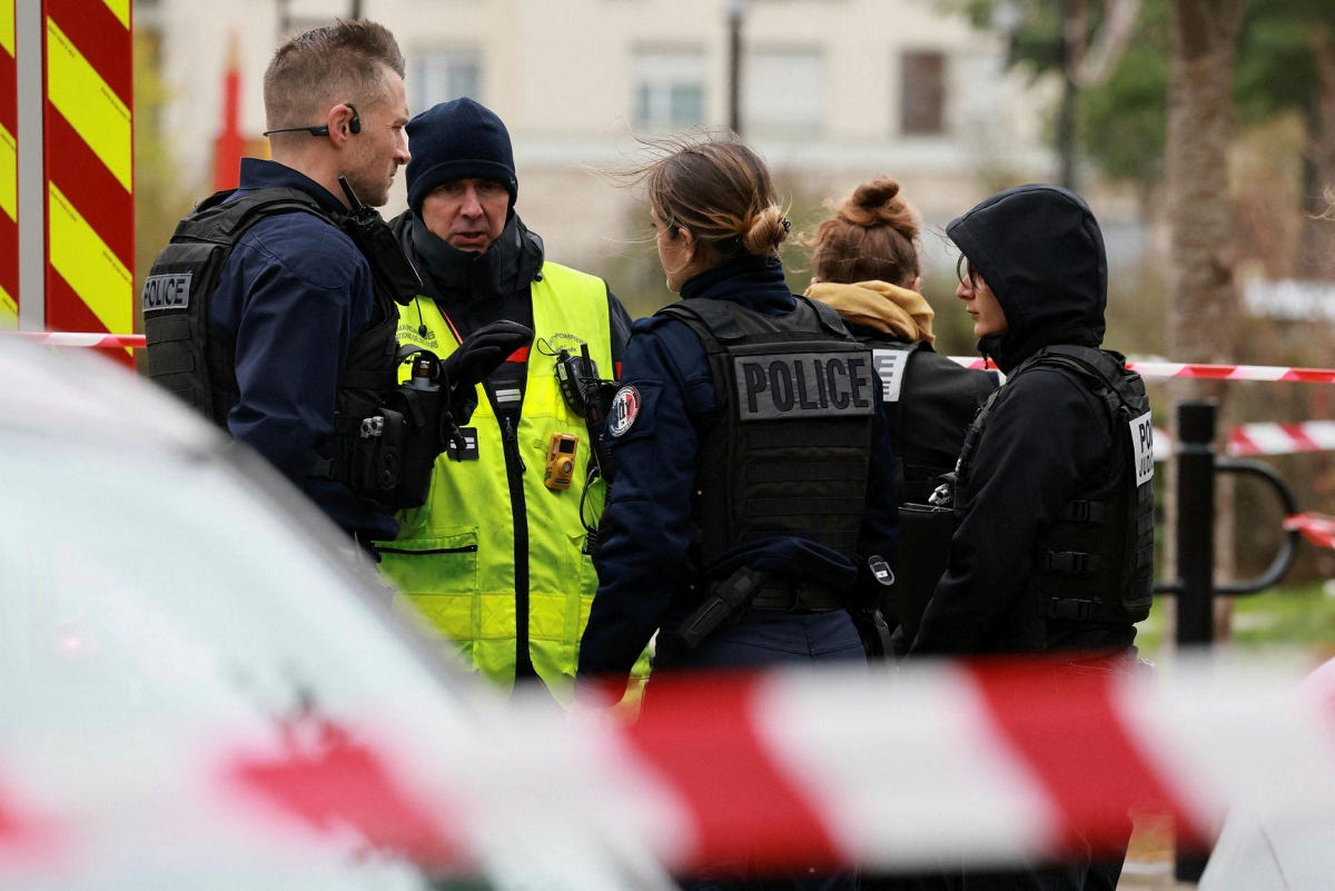 One killed, four wounded in 'terrorist' shooting near Paris, authorities say French law enforcement is investigating…