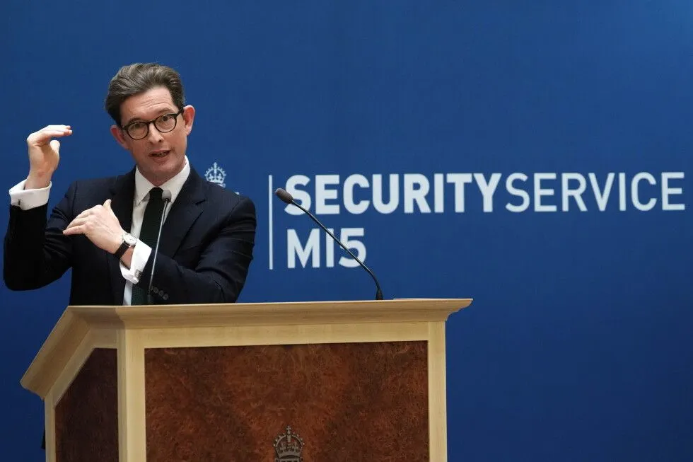 MI5's Ken McCallum called Russia "aggressor number one", said Iran is trying to hit UK military sites, and warned of far