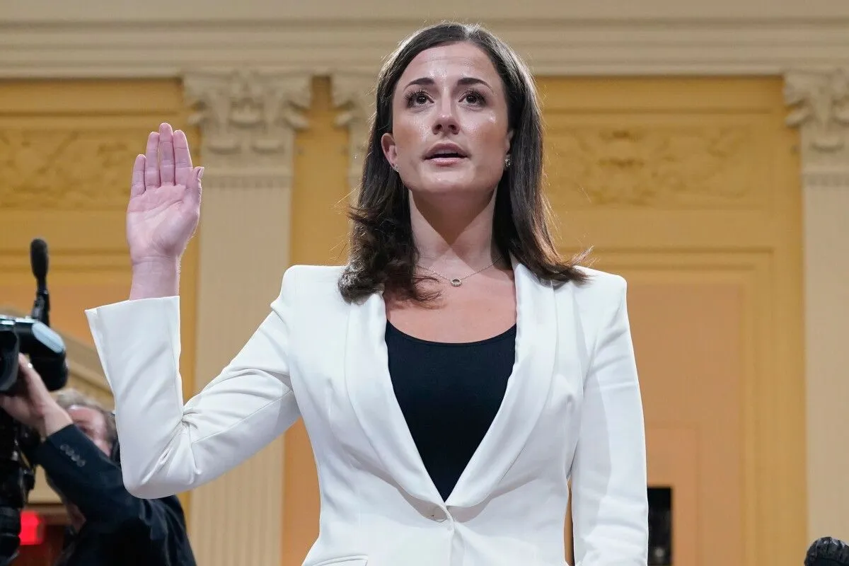 Grand jury refuses to indict former White House aide Cassidy Hutchinson, who testified against President Trump on Jan.…