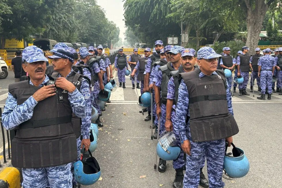 Delhi locked down as police detain thousands to block Cockroach Janta Party protest