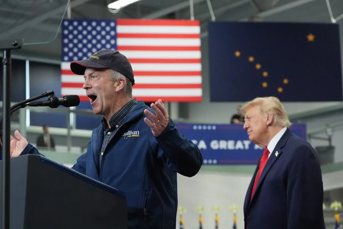 The Justice Department sued to stop Alaska certifying its Senate race if Republican Dan Sullivan loses; Trump says he or