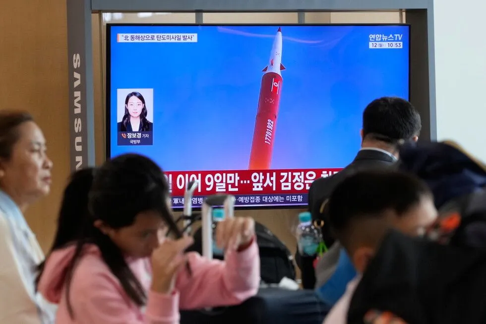 South Korea's military says North Korea fired multiple ballistic missiles toward its eastern waters, adding to a…