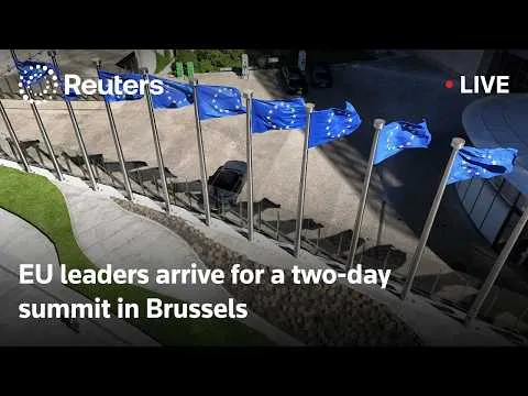 LIVE: EU leaders arrive for a two-day summit in Brussels YouTube video by Reuters