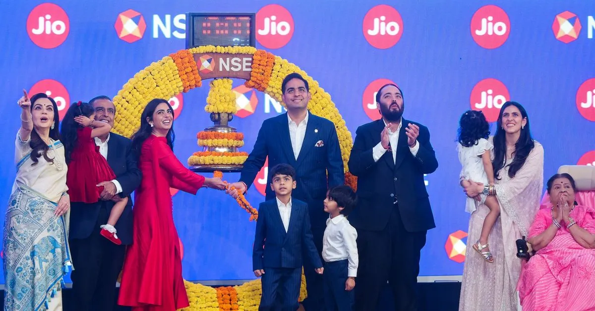 Businesses and investors of Ambani's Jio as it debuts on Indian bourses Jio Platforms shares soared 21% in their…