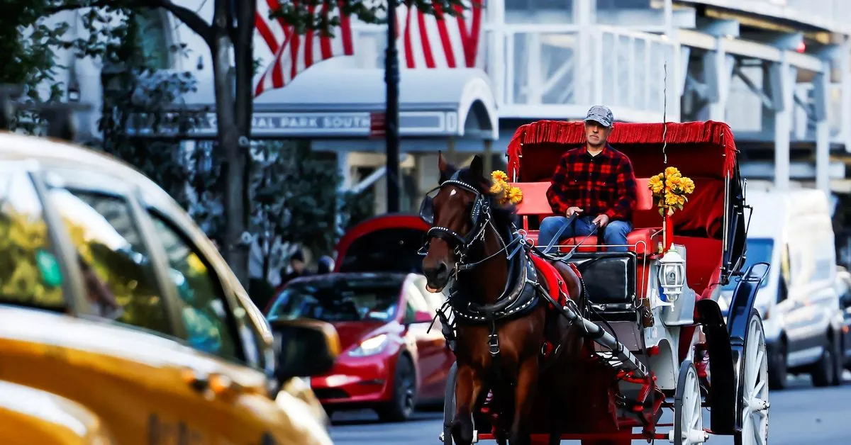 New York City bans horse-drawn carriages from June 2028 The New York City Council voted on Thursday to ban horse-drawn…