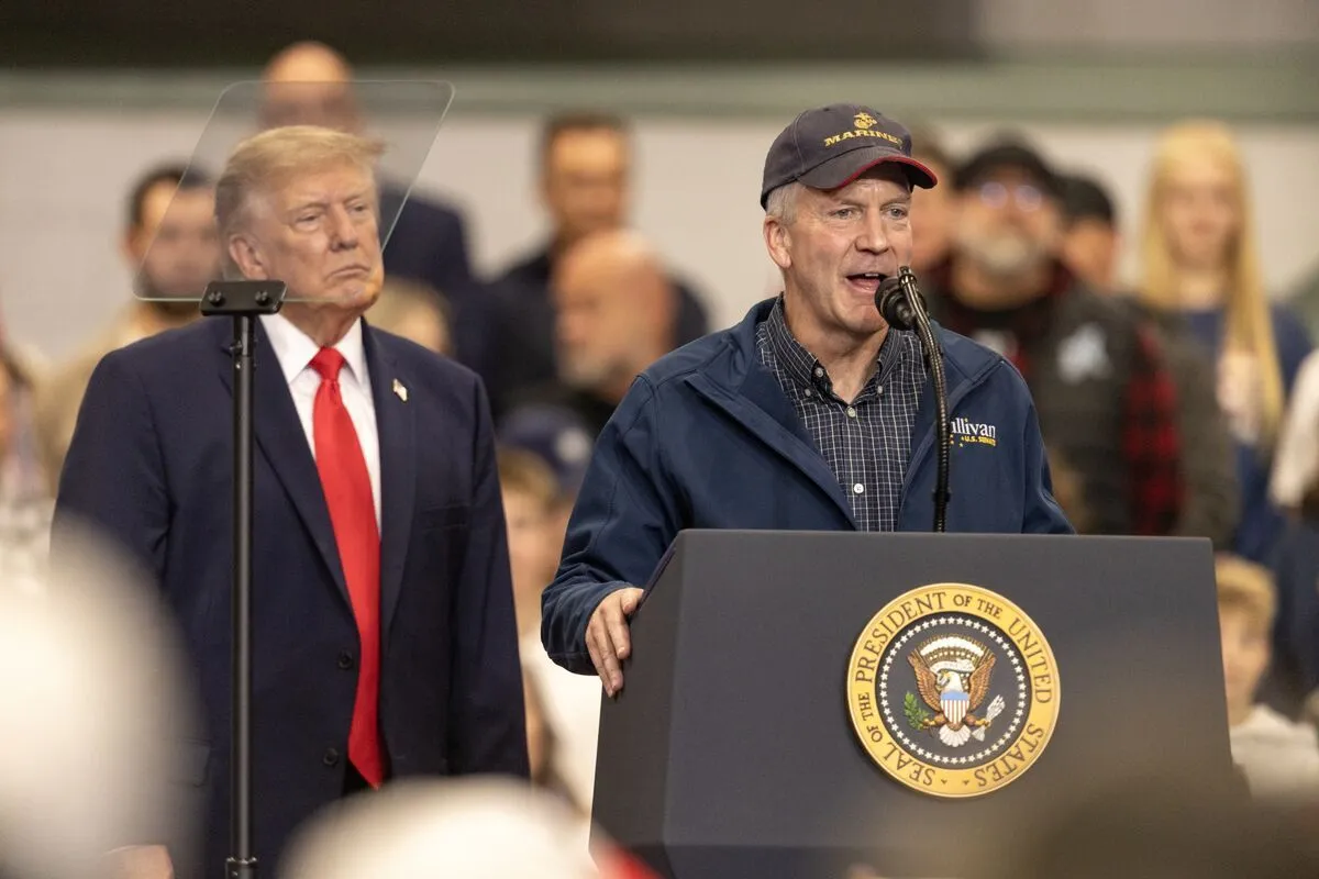 The Justice Department sued to stop Alaska certifying its Senate race if Republican Dan Sullivan loses; Trump says he or