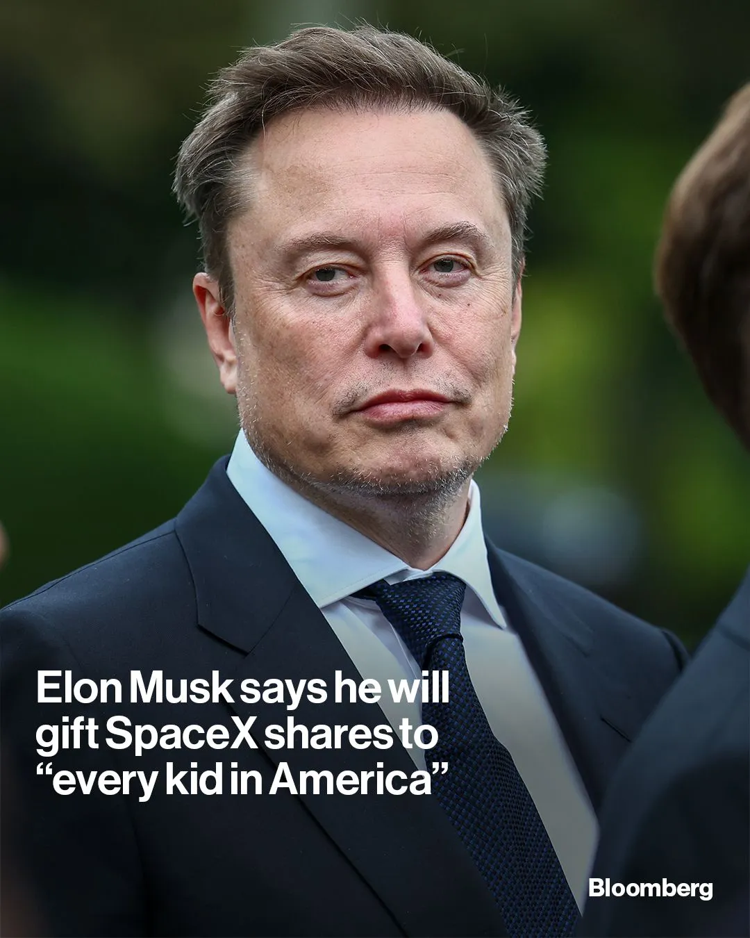 Elon Musk pledged to distribute a share of SpaceX to each American child after competitor Anthropic said it would set…