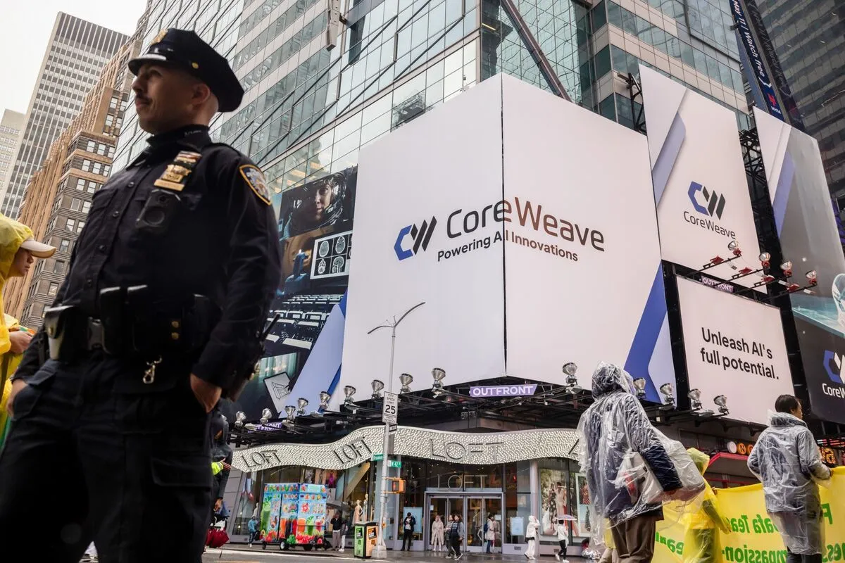 CoreWeave’s bonds have plunged to levels that typically indicate distress, in a swift move that has caught the…