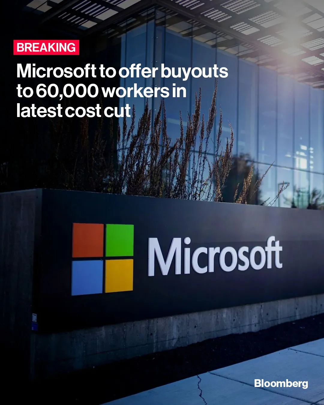 Microsoft will offer buyouts to about 60,000 workers, part of the company’s efforts to trim costs and retool its…