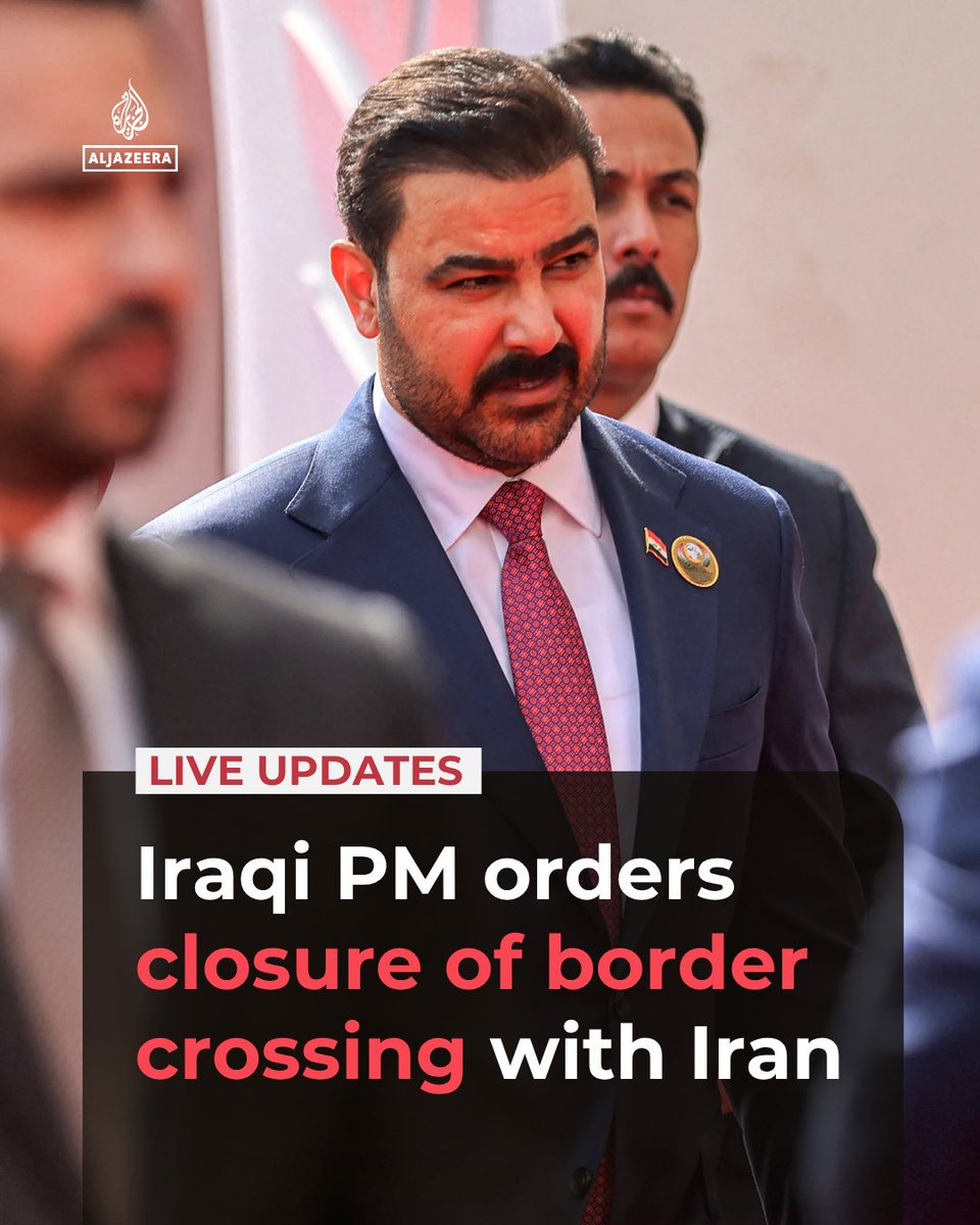 Iraqi PM Ali al-Zaidi has ordered the indefinite closure of the Sheeb border crossing with Iran, with others to…