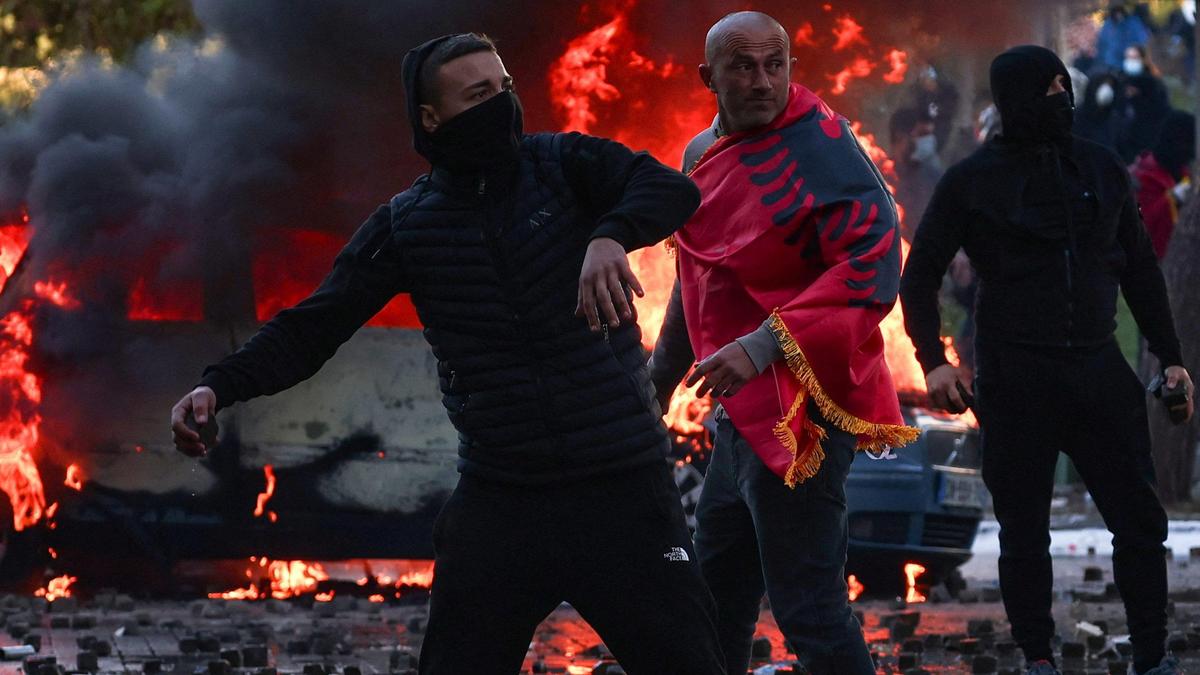 Albanian police clash with anti-government protesters for eighth day Prime Minister Edi Rama called it “a hybrid war”…