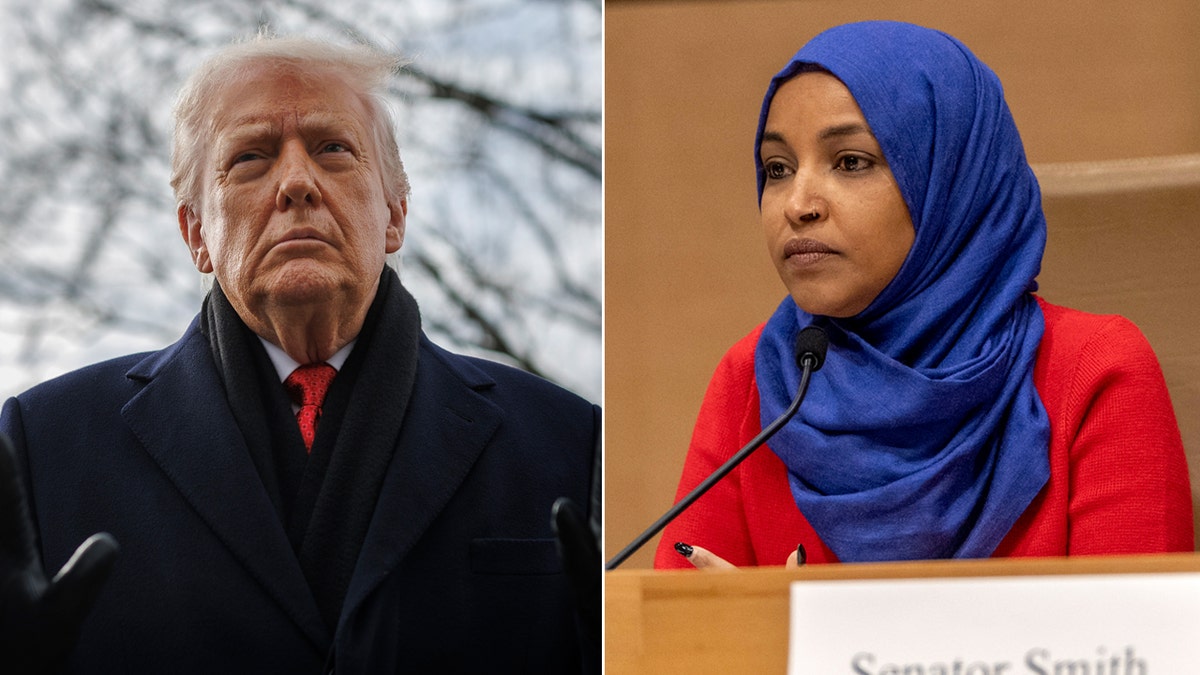 Ilhan Omar calls Trump ‘creep’ as president revives ‘fake name,’ marriage allegations Trump seized on reporting about…